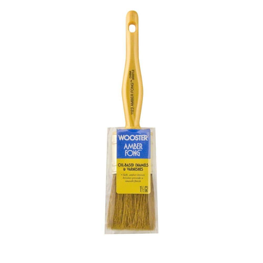 Wooster 11/2 in. Amber Fong Bristle Brush 0011230014 The Home Depot