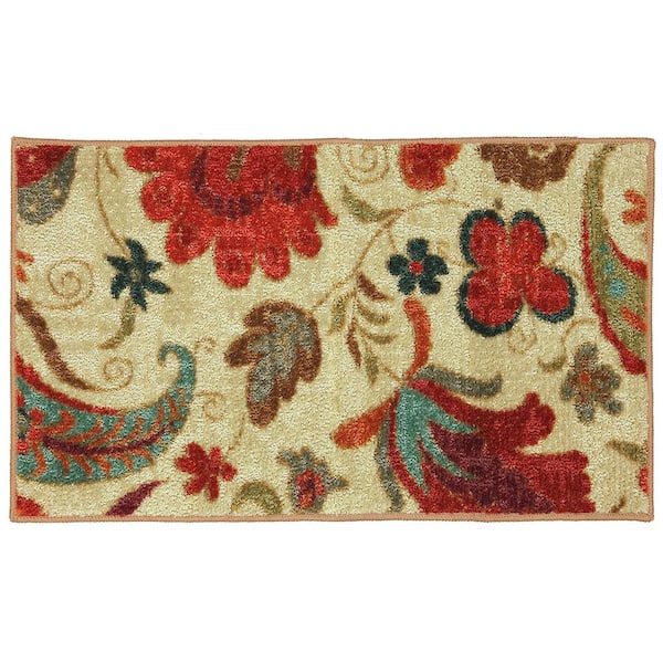 Mohawk Home Tropical Acres Multi 3 ft. 10 in. x 2 ft. 6 in. Machine Washable Paisley Area Rug