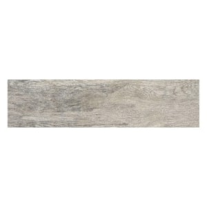 Montagna 6 in. x 24 in. Dapple Gray Porcelain Floor and Wall Tile Sample