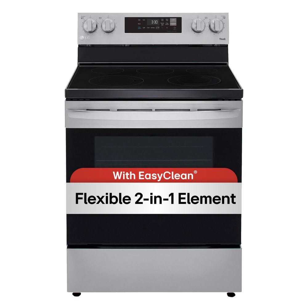 6.3 cu.ft. Single Oven Electric Range with EasyClean, Wi-Fi Enabled in Stainless Steel