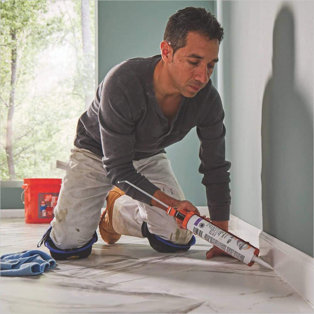 Polyblend Bone Siliconized Acrylic Ceramic Tile Caulk 10.5 oz