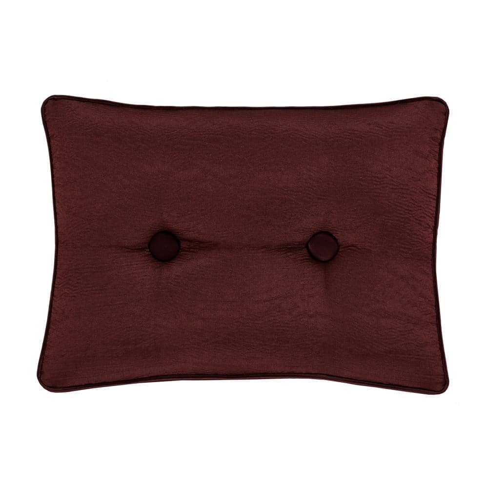 Le Grande Maroon Polyester Boudoir Decorative Throw Pillow 15X20