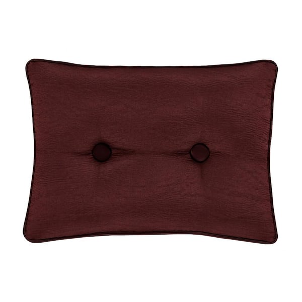 Le Grande Maroon Polyester Boudoir Decorative Throw Pillow 15X20 ...