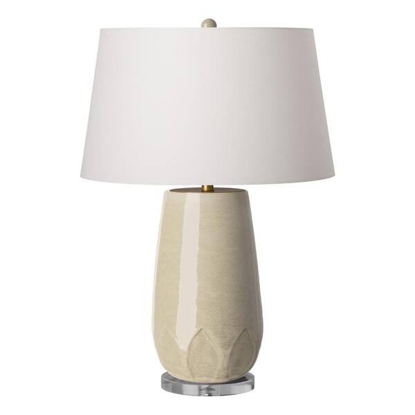 Emissary 32 In Cream Calyx Ceramic Vase Table Lamp 0540cmlp Bw The Home Depot Cream Calyx Ceramic Vase Table Lamp, Ceramic Table Lamps Ireland