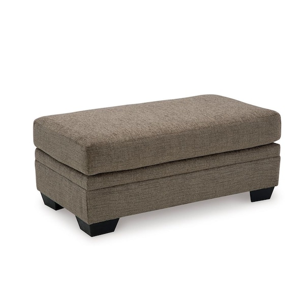 Stonemeade Gray Polyester Rectangle Accent Medium Ottoman
