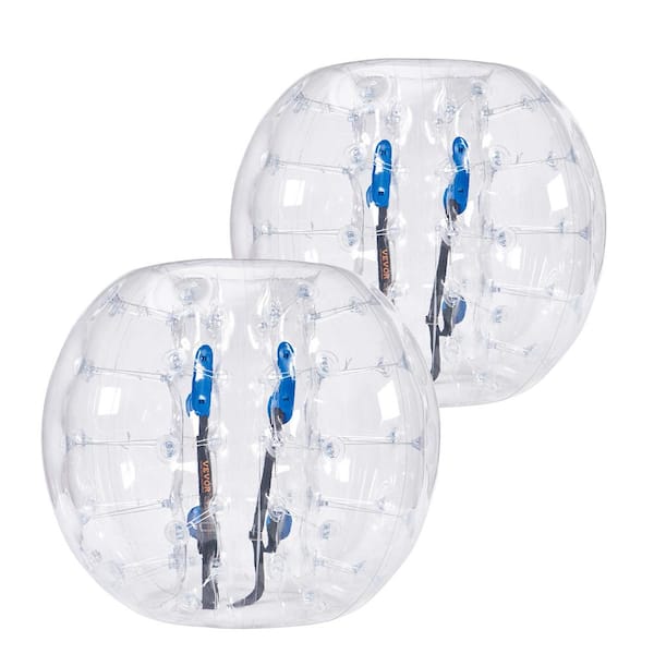 VEVOR Inflatable Bumper Balls 2-Pack 4 ft. /1.2M Body Sumo Zorb Balls Teen & Adult 0.8 mm Thick PVC Human Hamster Bubble Balls
