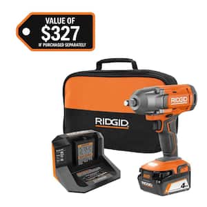 18V Cordless 1/2 in. Impact Wrench Kit with 4.0 Ah Battery and Charger