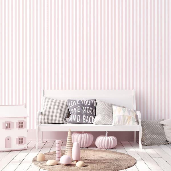 AS Création Wallpaper Stripes Pink White 381013