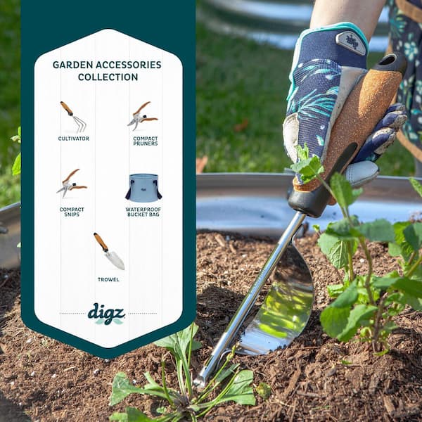 Digz Stainless Steel Hand Garden 6.25 in. Weeder with Ergonomic