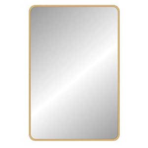 32 in. W x 24 in. H Brushed Metal Frame Premium Quality Aluminum Alloy Wall Mirror, Bathroom Mirror