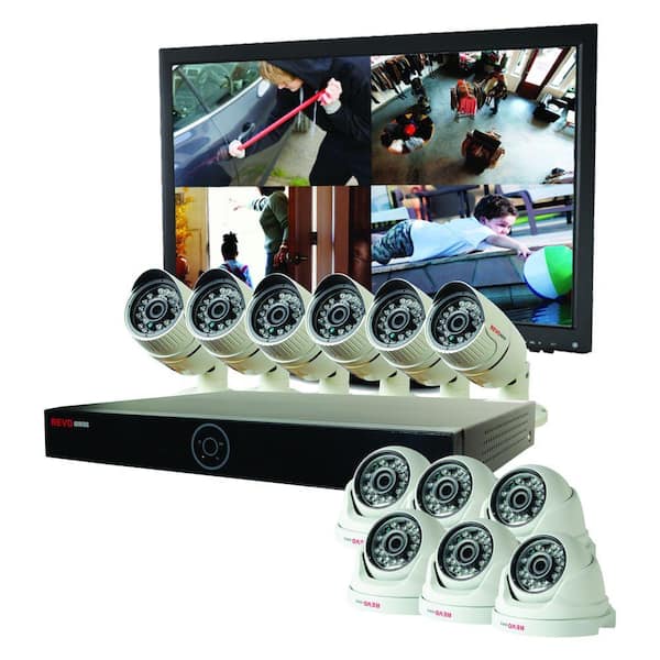 Revo Genesis HD 16-Channel 4TB NVR Surveillance System with (12) 1080p 2MP Cameras
