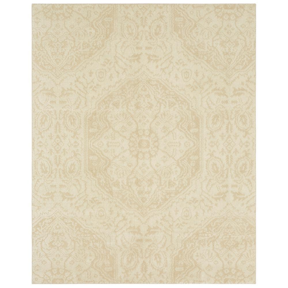 Mohawk Home Francesca Cream 8 ft. x 10 ft. Shag Area Rug 000200 The Home Depot