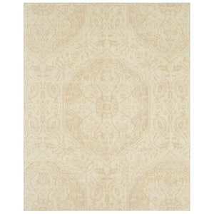 Francesca Cream 8 ft. x 10 ft. Shag Area Rug