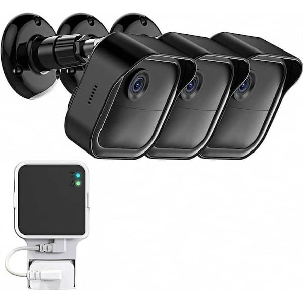 Outdoor Camera Surveillance Mount, 3-Pack Weatherproof Housing with 360° Adjustable Mount