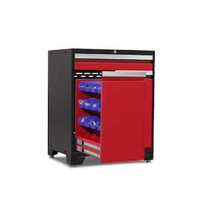 Pro Series Steel Freestanding Garage Cabinet in Deep Red (28 in. W x 38 in. H x 22 in. D)