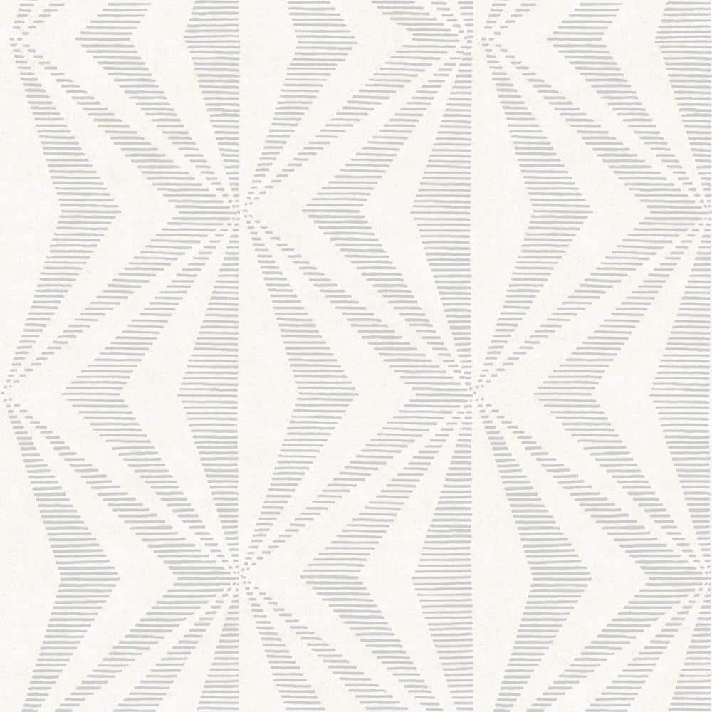 Monge Silver Geometric Wallpaper Sample