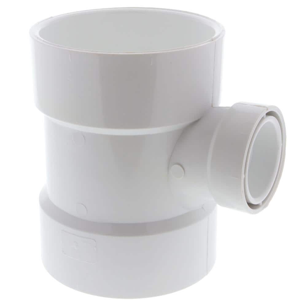4 in. x 4 in. x 1-1/2 in. PVC DWV All Hub Sanitary Reducing Tee Fitting price history on PriceWatchPro