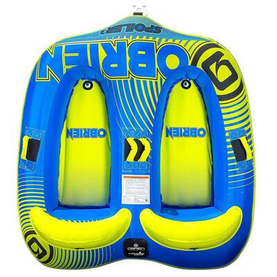2-Person Durable Inflatable Rider Towable Water Tube for Boating