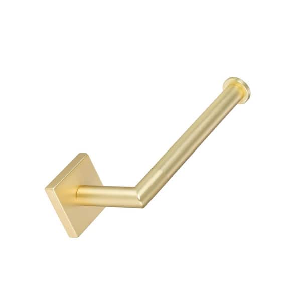 Rapture 6.75 in. Wall Mounted Toilet Paper Holder Satin Brass