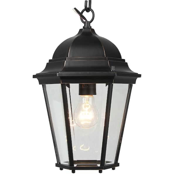 Unbranded Jessa 1-Light Black Outdoor Chandelier