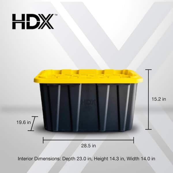 HDX 27 Gal. Túi đựng đồ bền màu đenHDX 27 Gal. Túi đựng đồ bền màu đen  