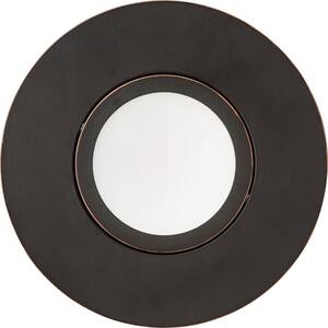 OneUp 6 in. Canless 3000K New Construction or Remodel Dimmable Integrated LED Recessed Light Kit with Bronze Gimbal Trim