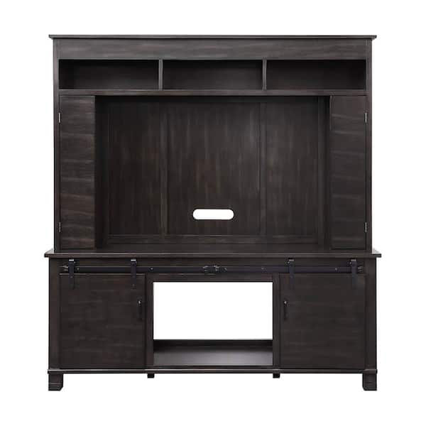Acme Furniture Apison 13 in. Espresso Entertainment Center Fits TV is up to 58 in. with Fireplace