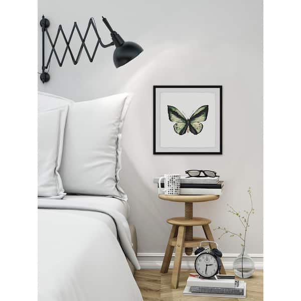 Unbranded 24 in. H x 24 in. W "Deep Green Wings" by Marmont Hill Framed Printed Wall Art