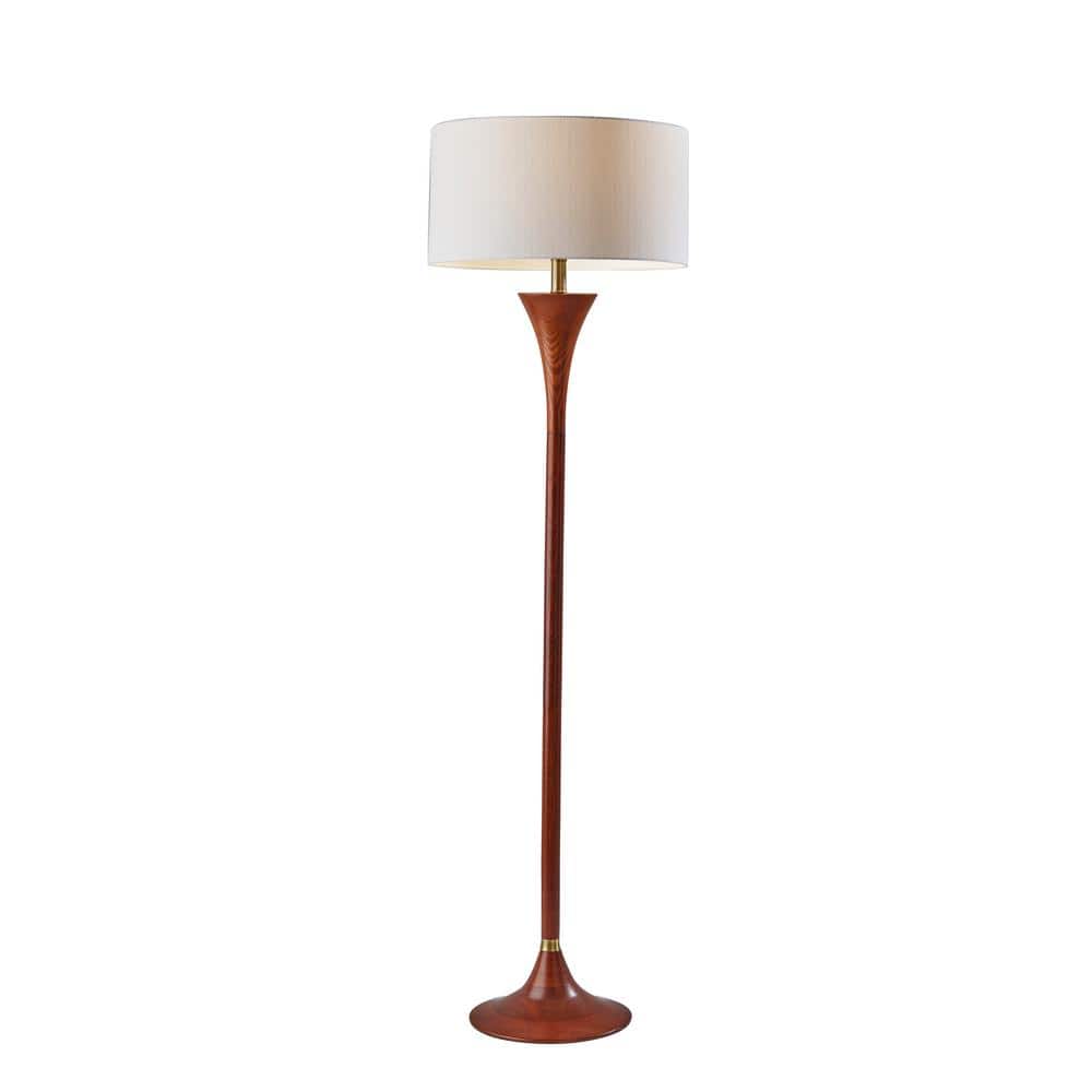 Wood Rod Floor Lamp