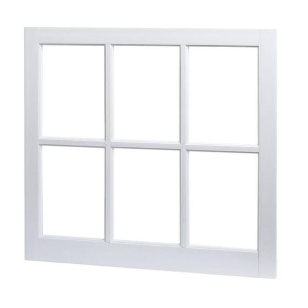 TAFCO WINDOWS 31 in. x 29 in. Utility Fixed Picture Vinyl Window with Grid - White