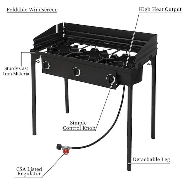 Dual Bayou® Stove w/ Single Griddle, Outdoor Cookers