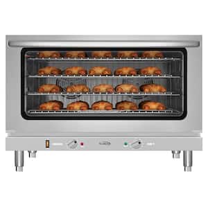 32 in. Countertop Electric Convection Single Oven with Full Size Pans and 4-Racks, 3500-Watt in Stainless-Steel