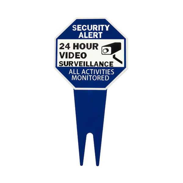 10 in. x 10 in. Aluminum Surveillance Yard Sign
