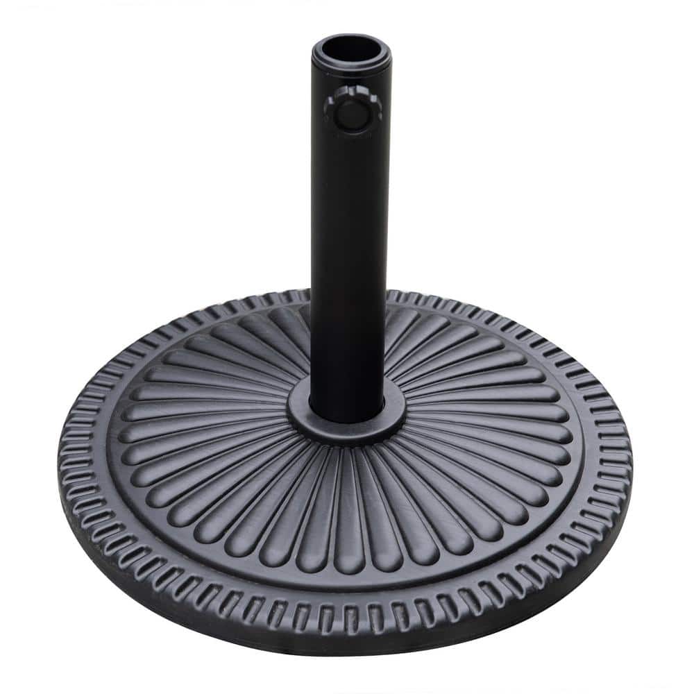 17.7 in. Round Market Standing Outdoor Living Heavy-Duty Patio Umbrella Bas