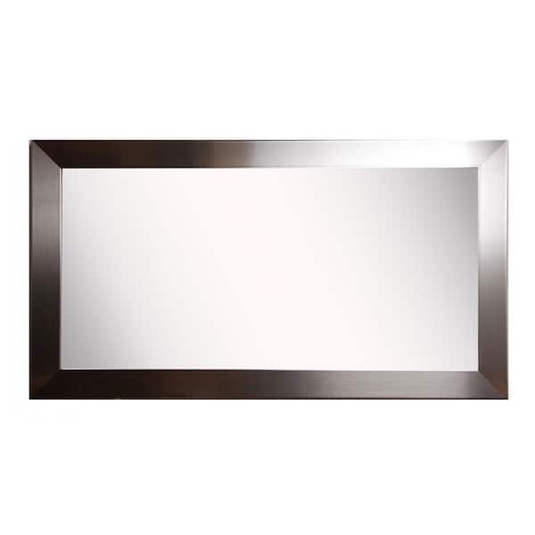 Unbranded Oversized Rectangle Silver Modern Mirror (70.5 in. H x 37.5 in. W)