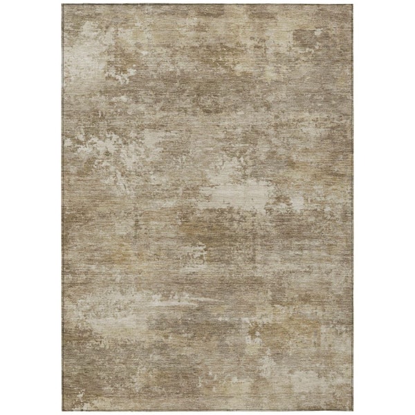 Chantille Machine Washable Indoor/Outdoor Abstract ACN2369 Beige 8 ft. x 10 ft. Area Rug