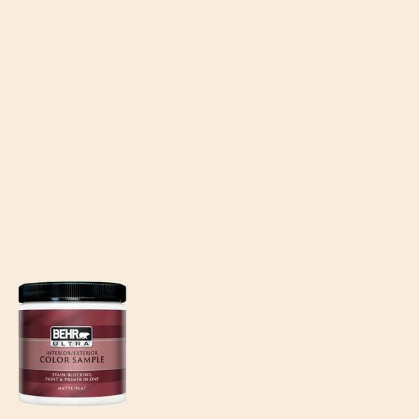 BEHR ULTRA 8 oz. #UL160-10 Polished Pearl Matte Interior/Exterior Paint and Primer in One Sample