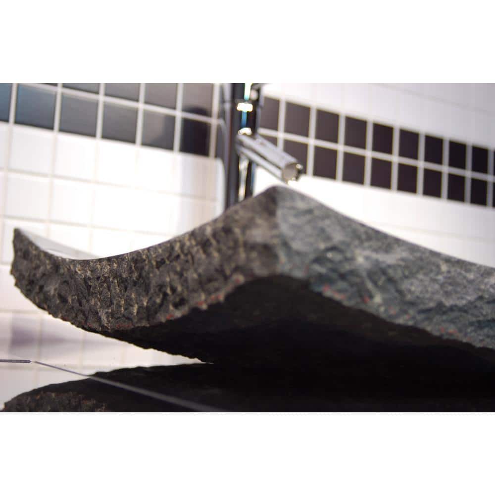 Large Black Granite Zen Rectangular Vessel Bathroom Sink