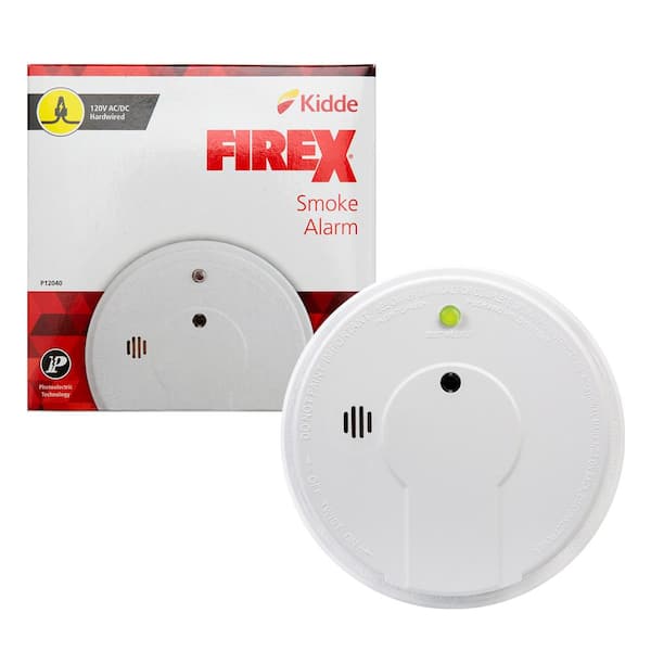 Kidde Firex Hardwired Smoke Detector with Photoelectric Sensor and 9-Volt Battery Backup
