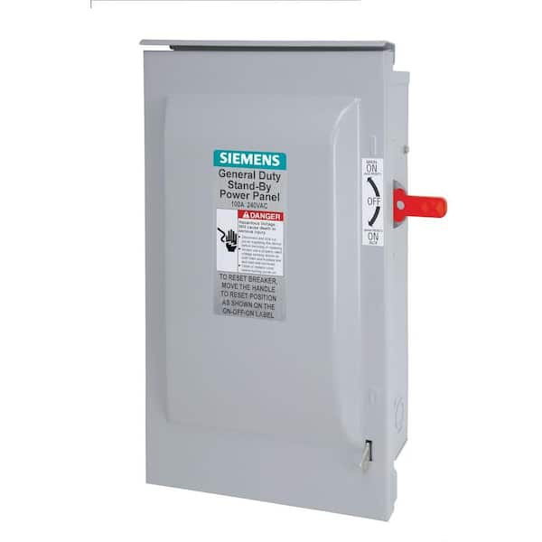 Siemens General Duty 100-Amp 120-Volt 240-Watt Fusible Safety Switch