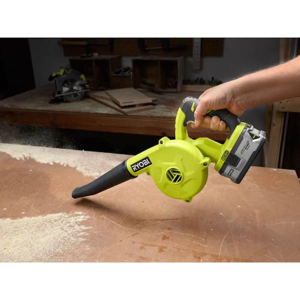 RYOBI ONE+ 18V Lithium-Ion Kit with 2.0 Ah and 4.0 Ah Batteries, Charger, and Free ONE+ 18V Cordless Compact Workshop Blower