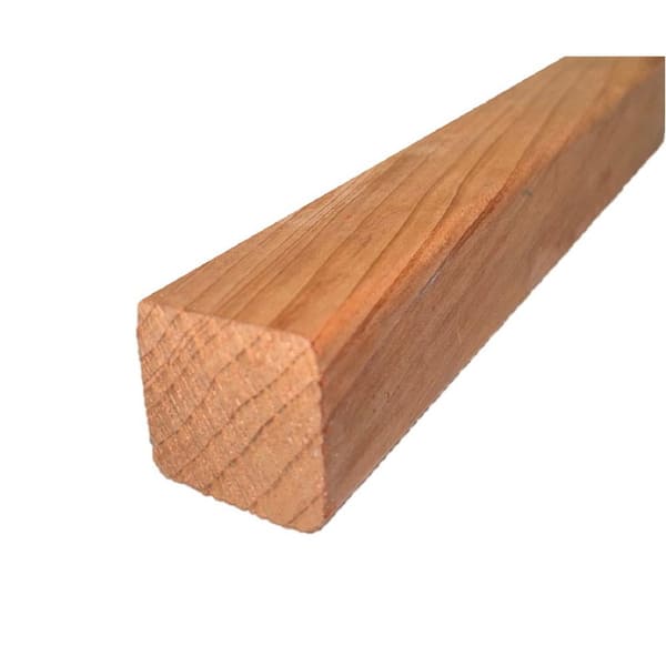 Redwood Empire 1-3/8 in. x 1-3/8 in. x 8 ft. Redwood Con Heart S4S Lumber