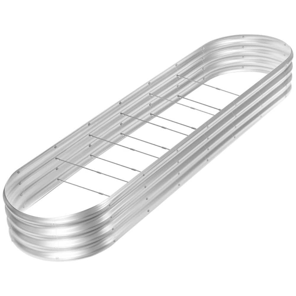 8 ft x 2 ft x 1 ft Raised Garden Bed Rust Resistant Steel Silver 1 Piece price history on PriceWatchPro