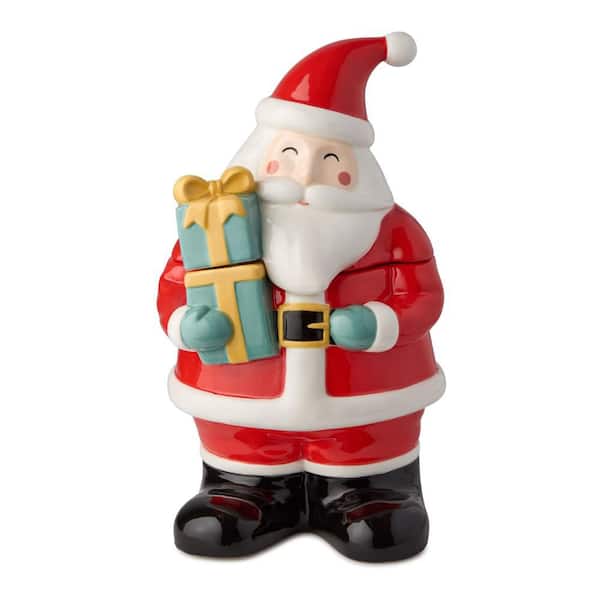 Christmas Whimsy Santa 3-D Cookie Jar