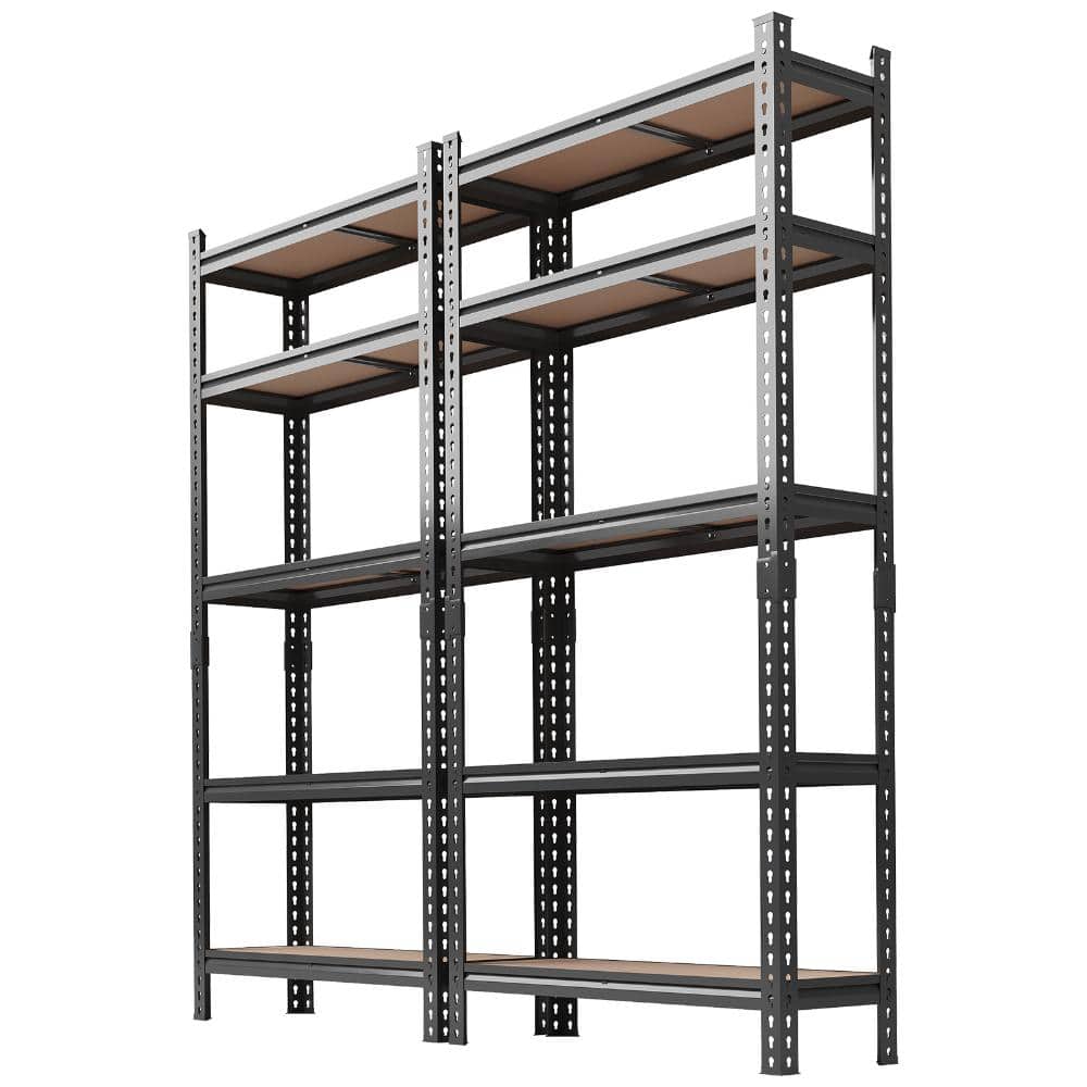 35.5x12x72 in 5-Tier Storage Shelves, 400 lbs/Shelf, Adjustable Steel Rack, 2-Pack, Boltless price history on PriceWatchPro