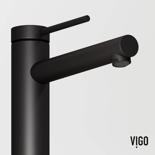 VIGO Jewel 11 in. Single Hole Single Handle Vessel Sink Faucet in