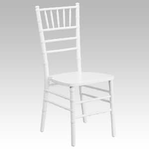 Hercules Series White Wood Chiavari Chair