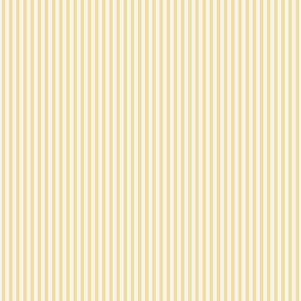 Unbranded Miniatures 3 Collection Yellow Shirt Stripe Matte Finish Vinyl on Non-woven Non-pasted Wallpaper Sample