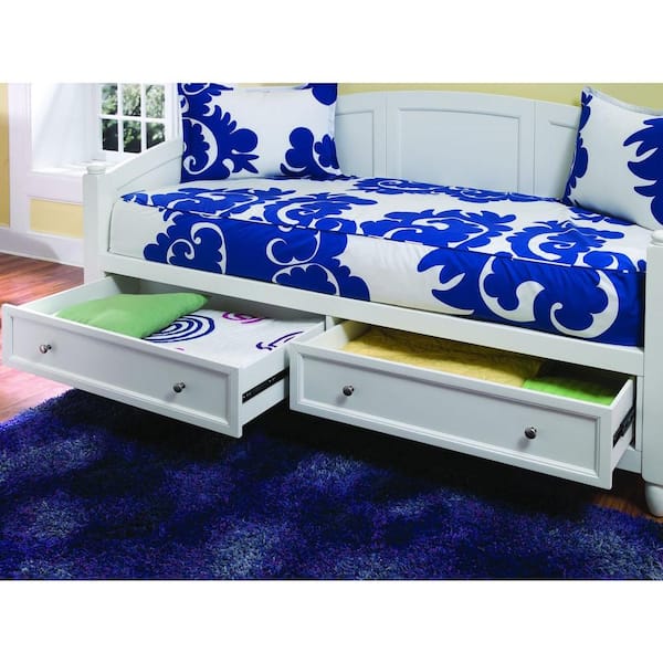 Home Styles Naples White Storage Day Bed