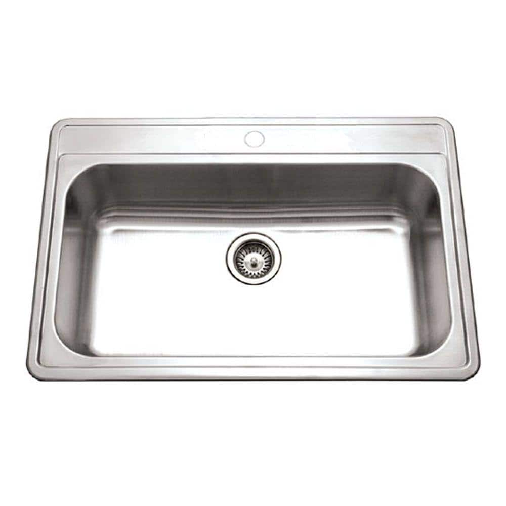 Stainless Steel Single Bowl Topmount Kitchen Sink